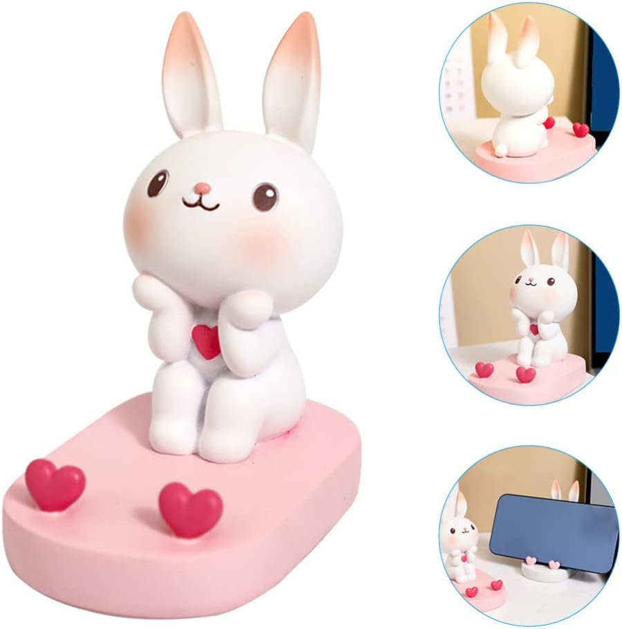Gatuida Phone Stand, Cute Rabbit Smartphone Stand Phone Holder Cartoon Animal - Image 8