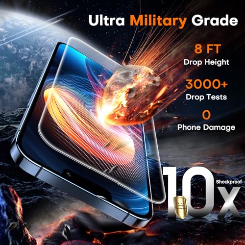 Image of TOCOL for iPhone 13 Pro Max Screen Protector /iPhone 14 Plus Screen Protector Military Grade Shatterproof HD Tempered Glass Full Coverage Anti-Fingerprint Easy Installation Case Friendly 2 Pack