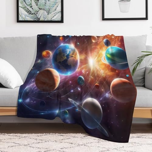 Couverture spatiale douillette pour soirées canapé et nuits de voyage