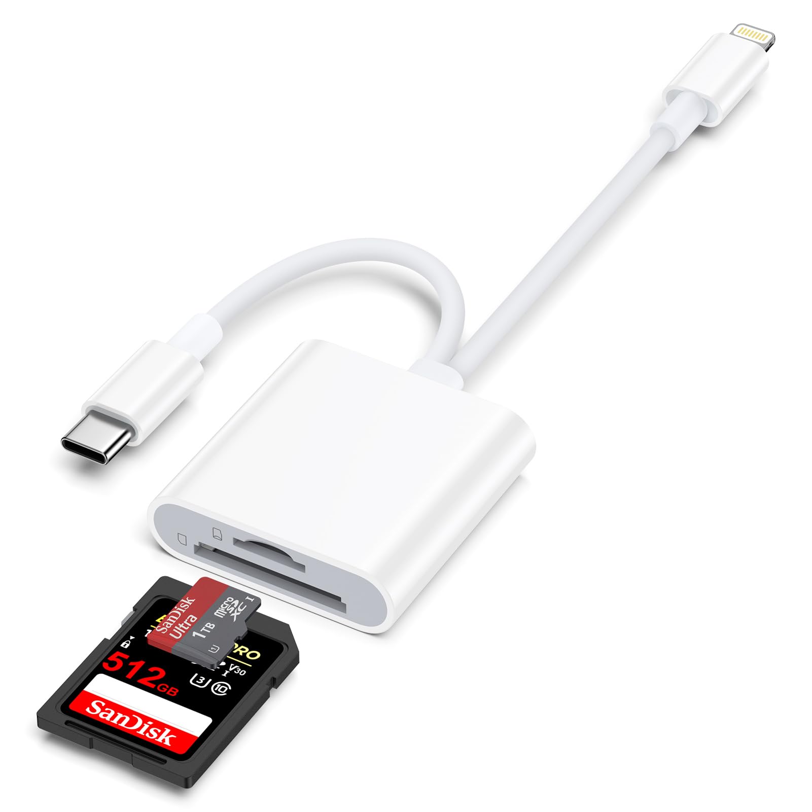 GAEF 2 in 1 SDカードリーダー Type-C & iPhone SD…