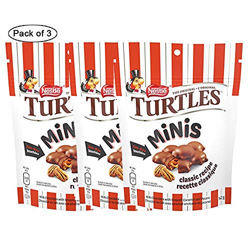 TURTLES Mini Original, Pouch 142g/5 oz., (3 Pack) {Imported from Canada}