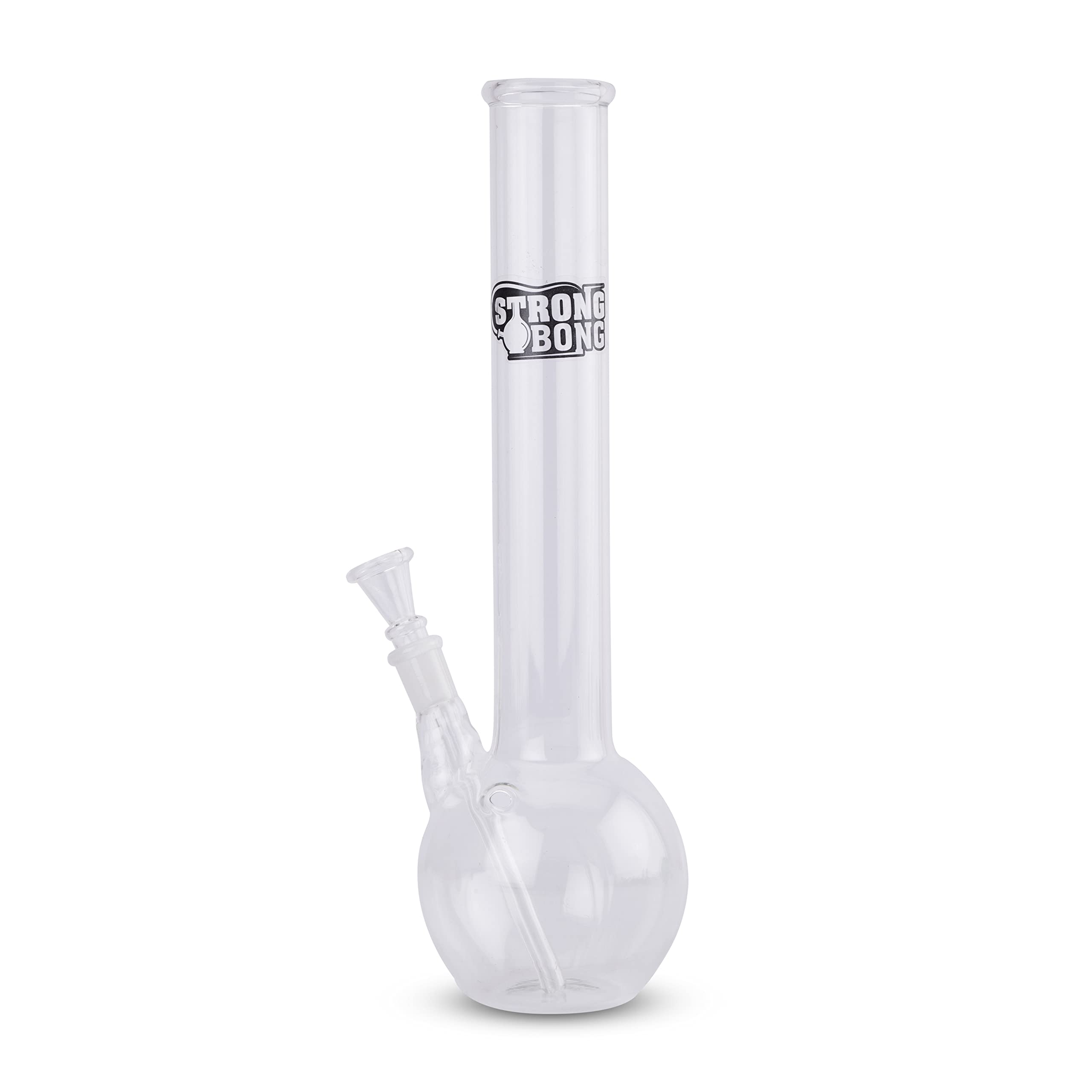 12 Inch Classic Bulb Glass Bong - Transparent | Premium Bulb-Shaped Water Pipe | Durable Glass Bong for Smooth Filtration & Stylish Smoking Accessory