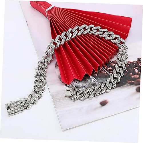 Collar de oro para mujer estilo cadena de eslabones y accesorios de rap WZGWDC 3