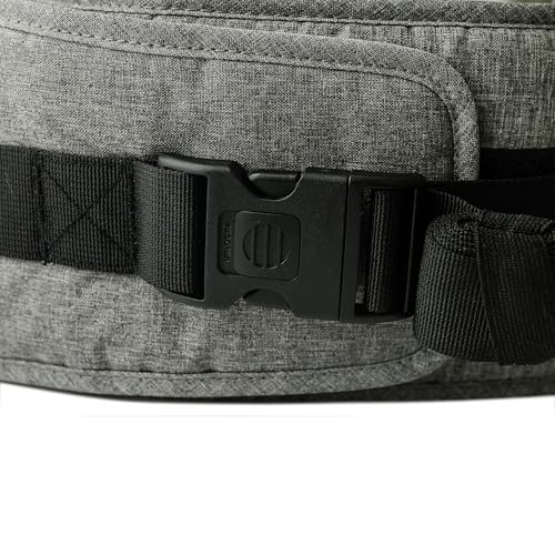Image of Tushbaby Waistband Extender - Adjustable Extender Accessory Compatible with All Tushbaby Carriers, Extends an Extra 24inches to Fit Comfortably for All Shapes (Grey)