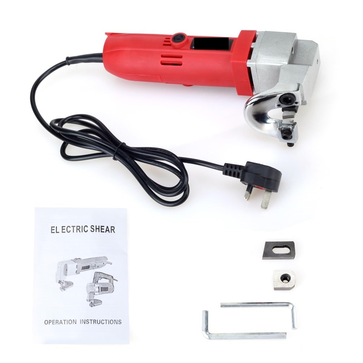 580W Electric Scissor Sheet Metal Shear Cutter 2.5mm Cutting Capacity Secateurs Scissor Snip For Cutting Metal Plate