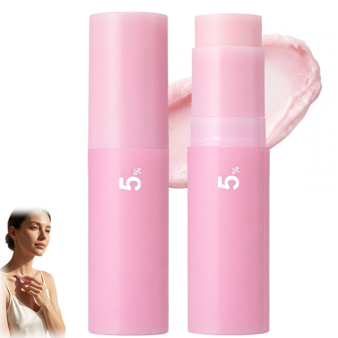 2 Pezzi Pink Collagen Volume Multi Balm Stick —Stick Idratante E Rassodante Solido Per Viso, Occhi, Labbra E Collo: Attenua Le Linee Sottili,Solleva E Rassoda,Idrata In Profondità(