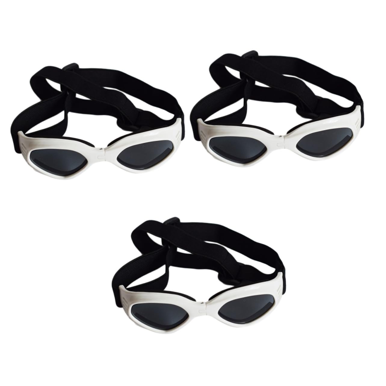 Lunettes de protection chiens vent UV debris accessoires animaux blanc