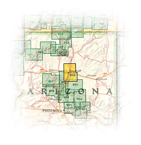 Flagstaff, Sedona Map [Coconino And Kaibab National Forests] (National Geographic Trails Illustrated Map, 856) #TOP5