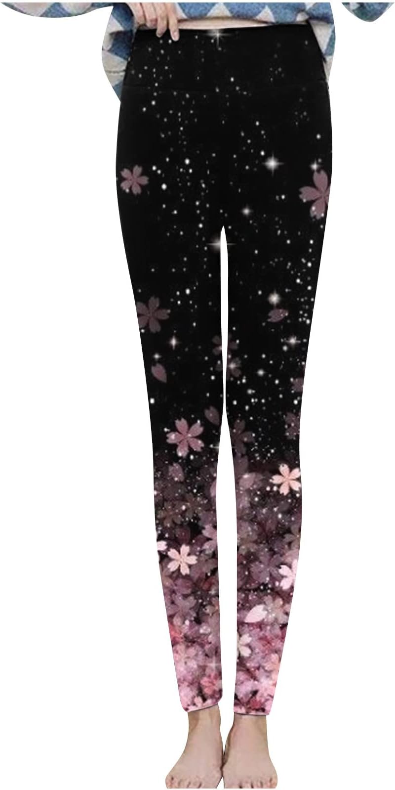 vokkrv Thermal Leggings Women's Fleece Lined Leggings Women's High Waist Tummy Control Push Up Opaque Sports Leggings Winter Warm Sports Trousers Yoga Pants Fits Boots, Jumpers, Hoodies
