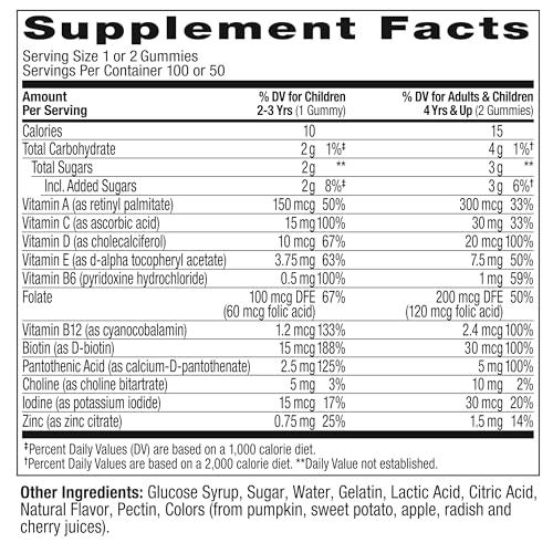 image for OLLY Kids Multivitamin Gummy Worms, Overall Health and Immune Support,