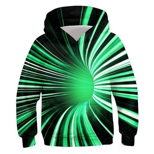 Image of Belovecol Boys Hoodies 3D Printed Hooded Sweatshirts with Pocket for 6-16Y | Pullover Hooded Style Pattern All-over Printed Long Sleeve Non-Fleece Soft Lightweight Tops for Kids