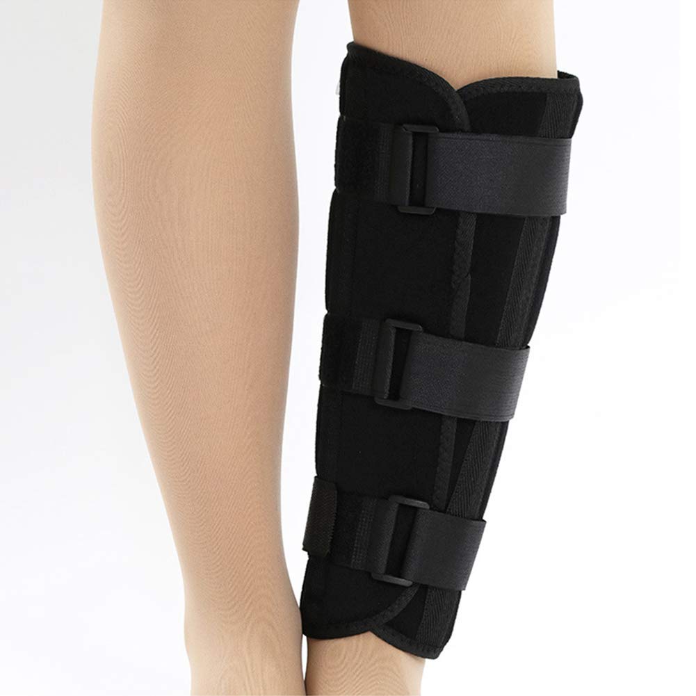 Gambo Supporto per polpaccio Supporto per stecca notturna Tutore articolare, ortesi per frattura di tibia e perone Cintura di fissaggio regolabile esterna Manica avvolgente Protezione per ci