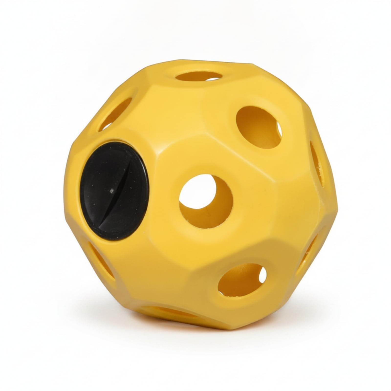 Pelota Dispensadora Forraje Resistente a Mordeduras Bola Dispensadora Comida Alimentador para Caballos, Burros, Corral, Amarillo
