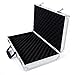 IFFANY Aluminum Framed Locking Gun Case Pistol HandGun Lock Box Hard Storage Silver