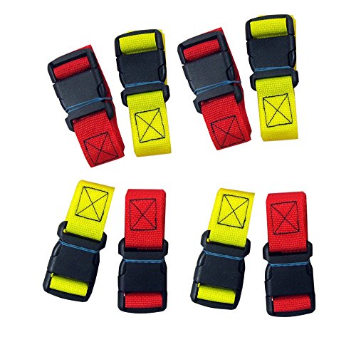 iTec Mfg Backboard Straps Quick Side Release Buckle, 8 Count