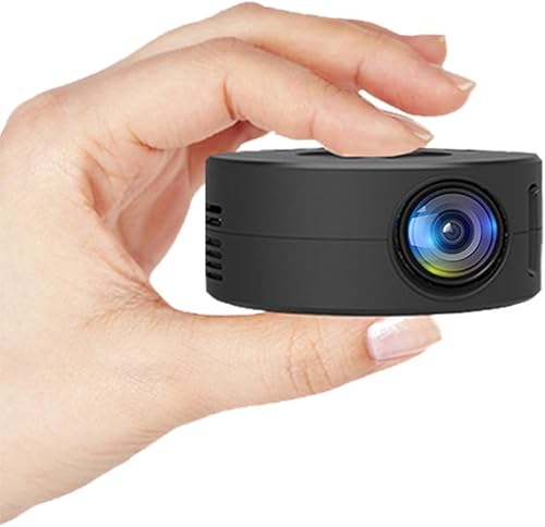 Mini proyector, proyector de video de cine en casa Full HD 1080P, altavoz integrado de 2 W, proyector al aire libre con control remoto, compatible