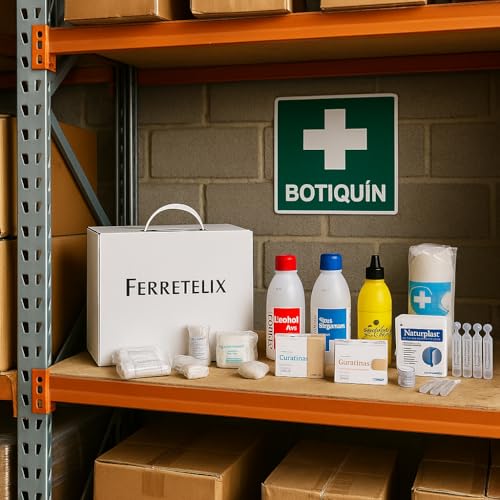 FERRETELIX® Kit de Reposición para Botiquín de Primeros Auxilios – Productos Homologados CE – Fabricado en España - imagen 5