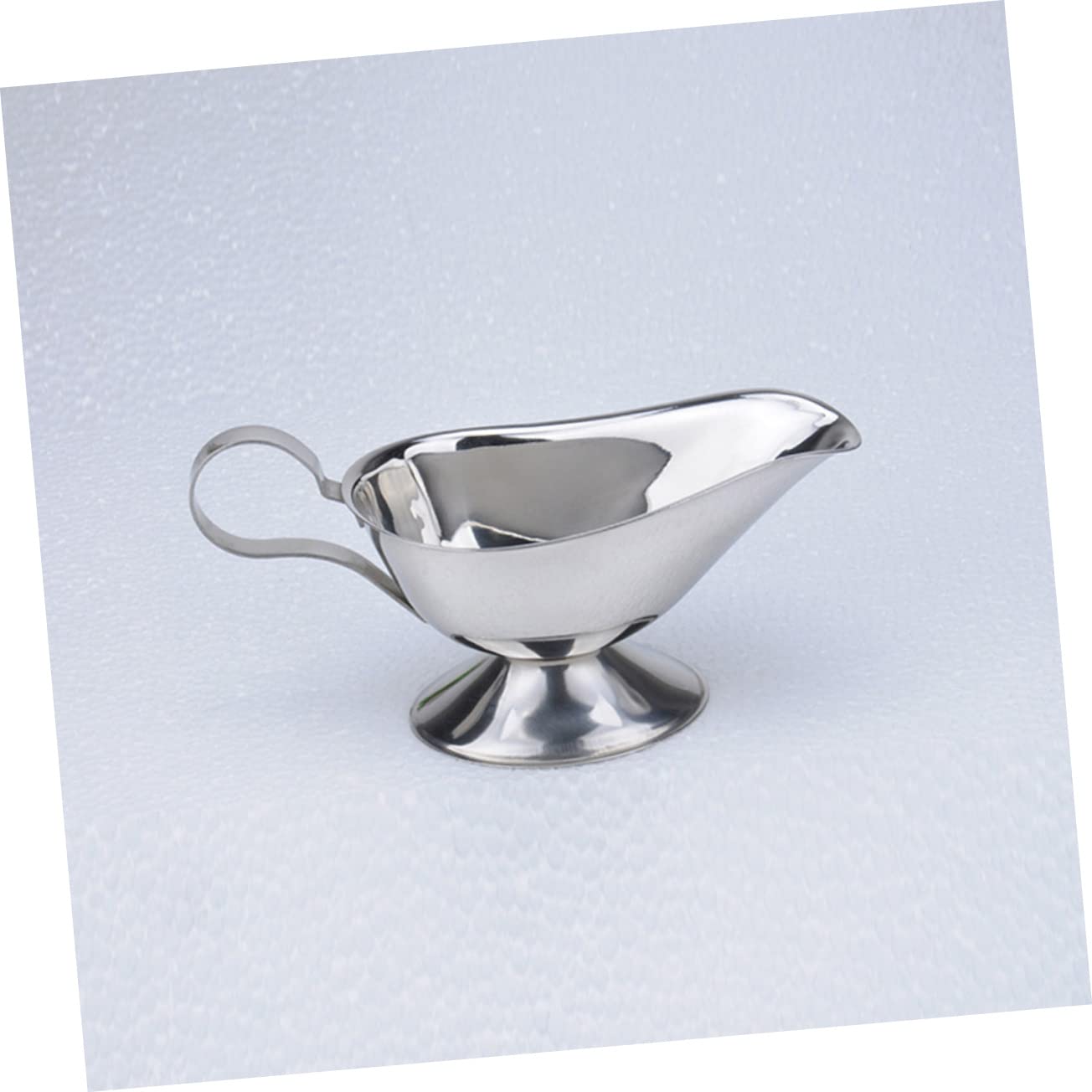 Garneck 2pcs Gravy Boat Pour Gravy Pitcher Sauce Jug Gravy Bowl Sauce Serving Boat Dip Jam Silver Seasoning Dish Dumpling Supply White Kettle Steel Bowl Steak Sauce Pitcher Appetizer Tray