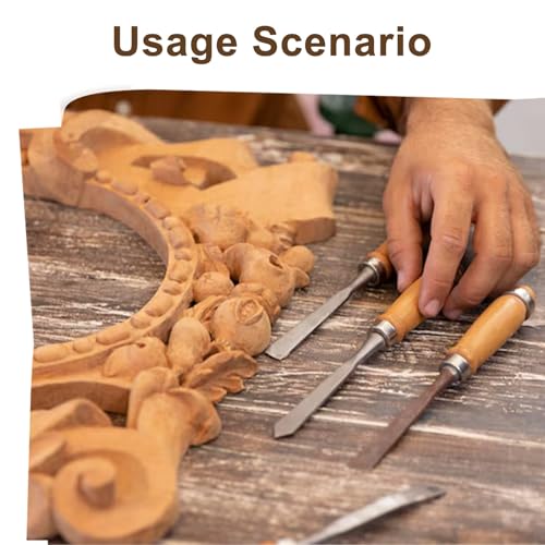 Miniatura 6 de 4 Piezas Cinceles Para Madera Con Medidas De 6, 12, 19, 24 Mm, Cinceles De Acero Al Carbono Endurecido, Juego De Cinceles Para Carpintería, Herramientas De Carpintería Y Tallado