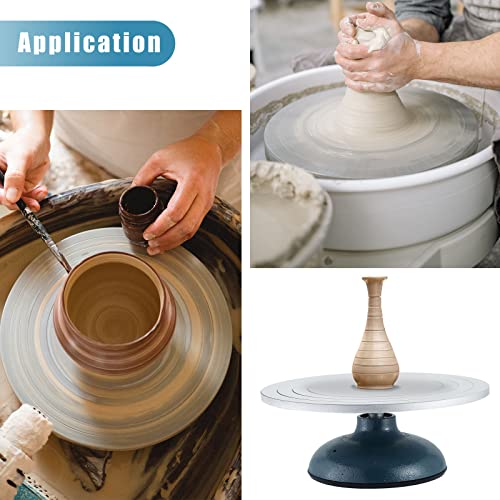 Rueda de cerámica esculpida de hierro fundido con rodamiento de bolas MYFULLY 12" 7