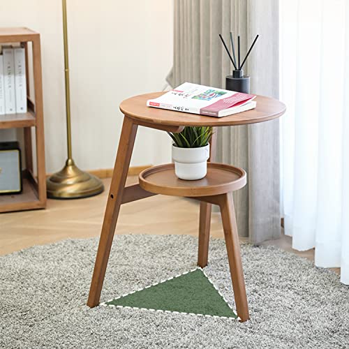 JIKUGO Bamboo Side Table,Tray for Snack, Laptop,Coffee...