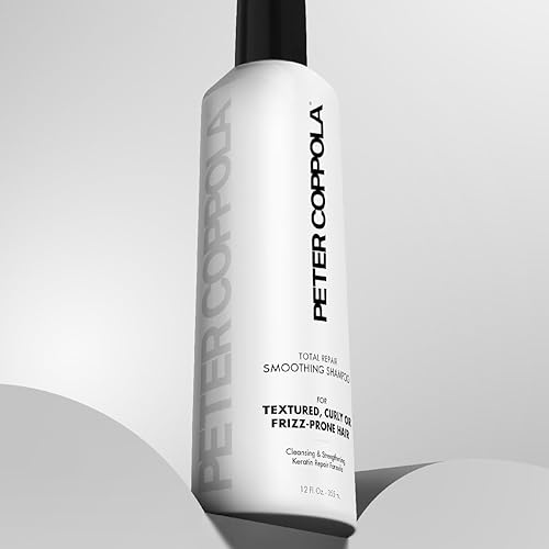Miniatura 5 de PETER COPPOLA Total Repair Champú alisador sin sulfato, 12 onzas, para cabello dañado, color seguro, champú de queratina sin cloruro de sodio