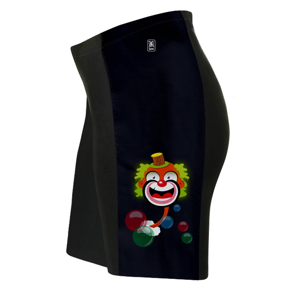 ScudoPro Bubbly Clown Cycling Shorts for Men - Size 4XL Black