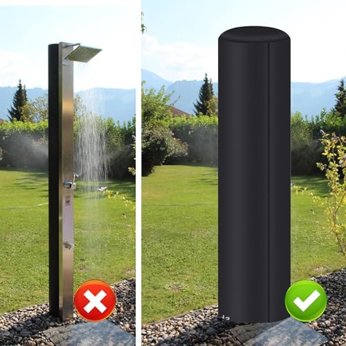 Housse de protection pour douche solaire extérieure durable et coupe-vent