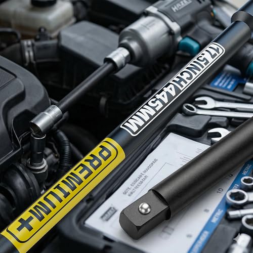 Image of 1 /2 inch Drive Impact Extension Bar, 17.5 Inch Length Socket Extension, CR-V Steel, Narrow and Deep Areas in Automobile Maintenance, Mechanical Assembly or Industrial Operations