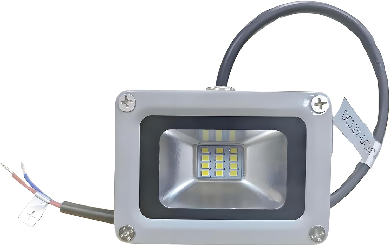 10W LED Flood Light Outdoor, 800 Lumens IP65 Waterproof Spotlights DC 12V/24V Low Voltage Light for RV Boat Camper Trailer Marina Dock Garage Workshop Porch Shed - Cool White 6000K