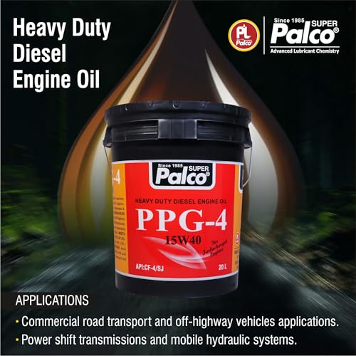 Image of PALCO PPG-4 15W40 | API:CF-4 /SJ & MB 228.1 Multigrade Engine oil for Diesel Commercial Road Transport & Off Highway Vehicles | New Generation Automotive Vehicles | 20 Litres