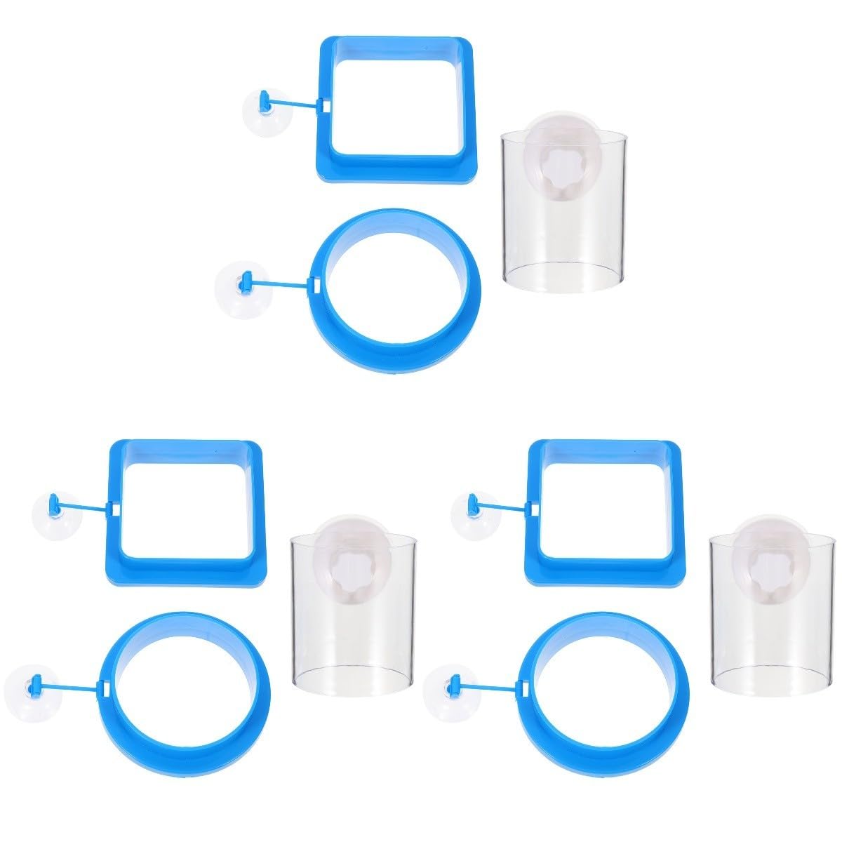 BESPORTBLE 9stücke Teiliges Fischfütterungsringe Floating Feeding Circles Für Aquarien Mit Starken Saugnäpfen Installieren Geeignet Für Verschiedene Fischgrößen Und Arten