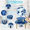 PEMENOL DIY Soldering Kit, Rotating Planet Globe with LED Light & Music, Adjustable Brightness & Speed, Electronics Project for Teens & Adults