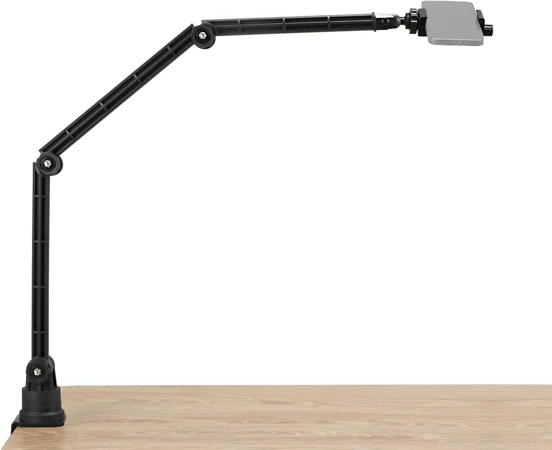 Overhead Phone Stand, Tabletop Video Mount Holder Compatible with iPhone Samsung Smartphone, for Live Streaming,Baking,Crafting,Calligraphy,Online Course Conference