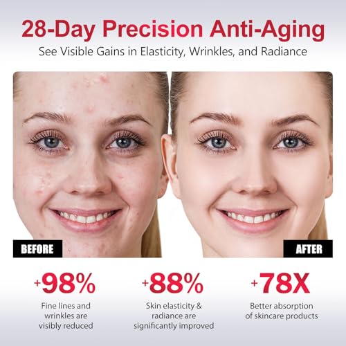 2-in-1 Red Light Microcurrent Facial Device | Enhances Lifting & Firming Capabilities | Reduces Wrinkles and Puffiness | Smart Photon Micro-Current Device, Model:EP-300 - Image 5