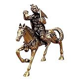 ERINGOGO 1pc Monkey Riding Horse Statue Brass Feng Shui Adornment for Success for Friends Family for Home Office Cafe Bar Decor