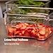 Cambro FreshPro 2Qt Food Storage Container in Clear for Industrial and Kitchen Use, Pantry Organization and Ingredient Freshness