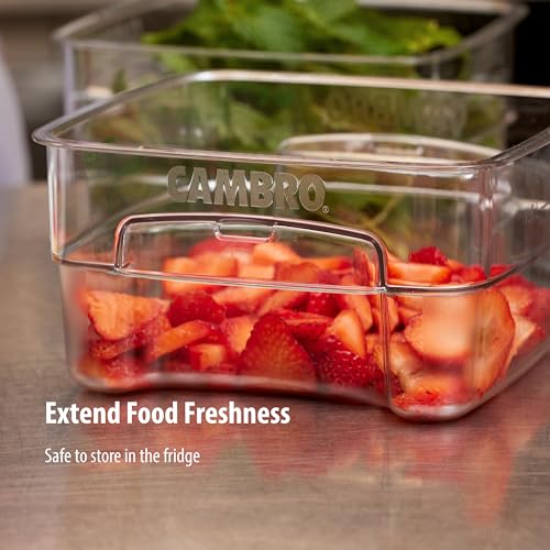 Image of Cambro FreshPro 2Qt Food Storage Container in Clear for Industrial and Kitchen Use, Pantry Organization and Ingredient Freshness