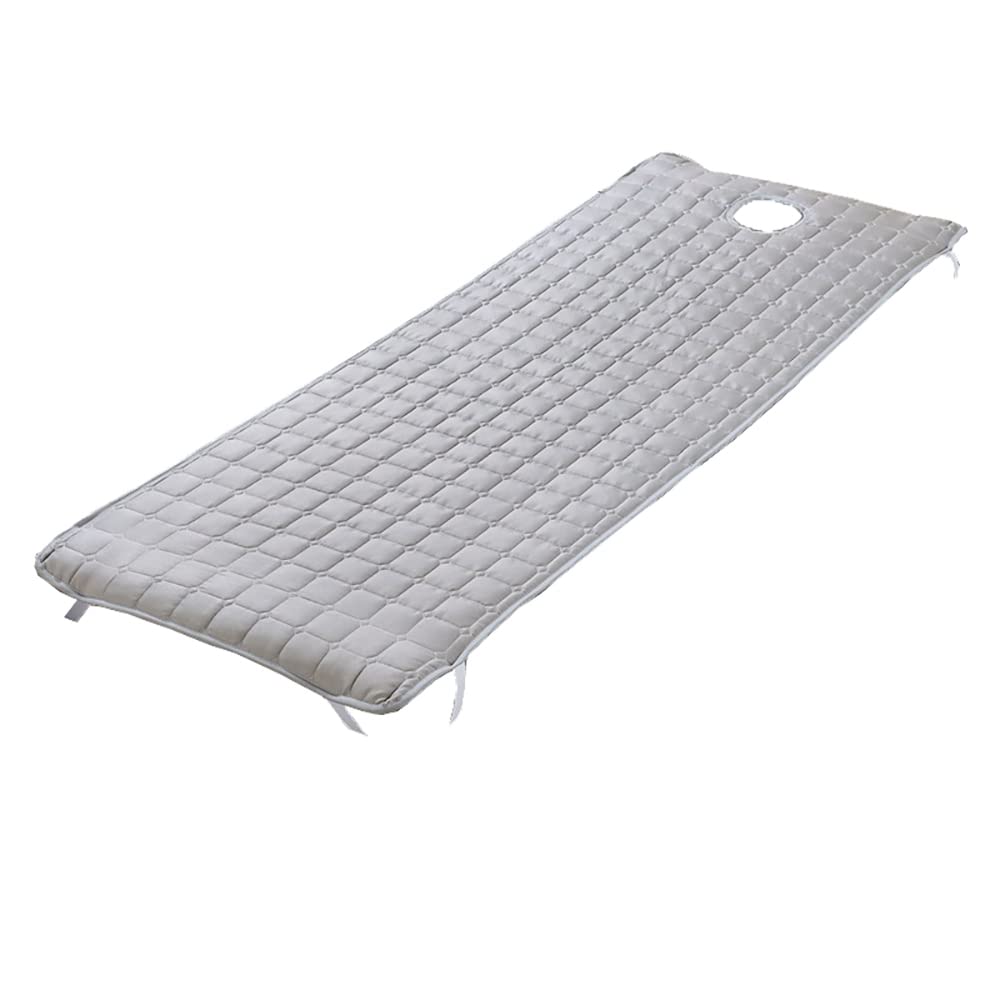FASE Colchón para mesa de masaje con agujero, almohadilla de belleza, sin cojín, 185 x 70 cm, color gris