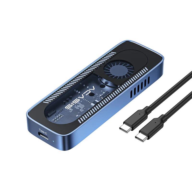 ACASIS 10Gbps Built in Fan USB 3.1 M.2 NVME SSD Enclosure, Compatible with SSD Size 2230/2242/2260/2280 B+M M-Key, Support Upto 8TB-image-20