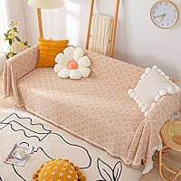 Amazon｜マルチカバー 北欧風 ソファカバー イエロー おしゃれ 2人掛け