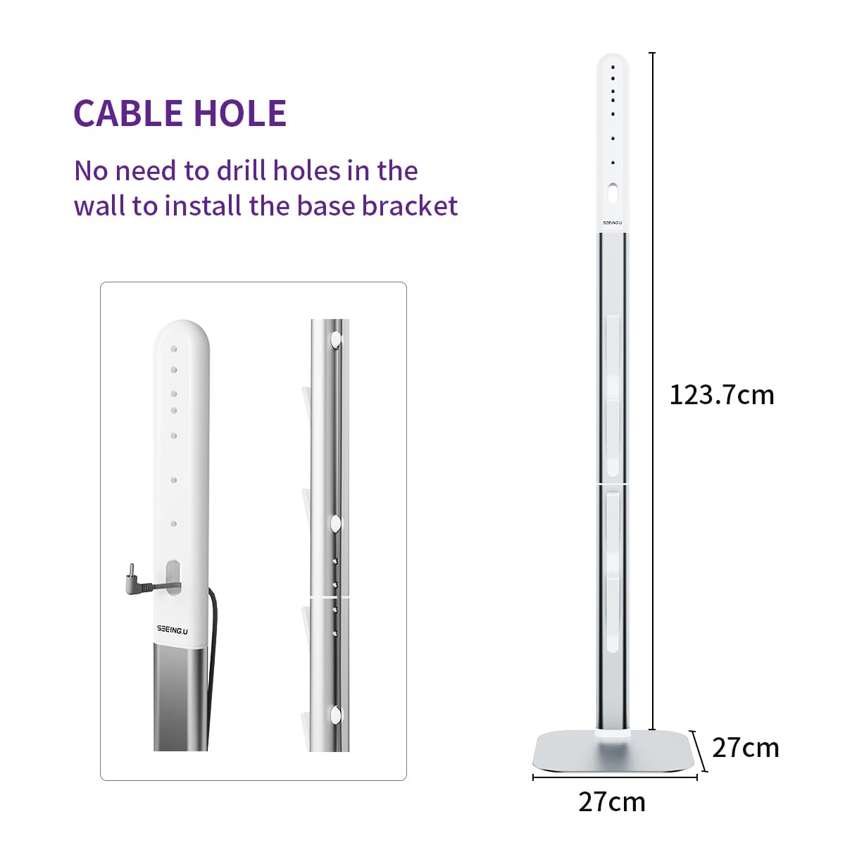 YanBan Supporto portaoggetti antiribaltamento in metallo, compatibile con Dyson G5/V7/V8/V10/V10slim/V11/V12slim/V15, ricarica e organizer tutto in uno, design modulare facile da montare