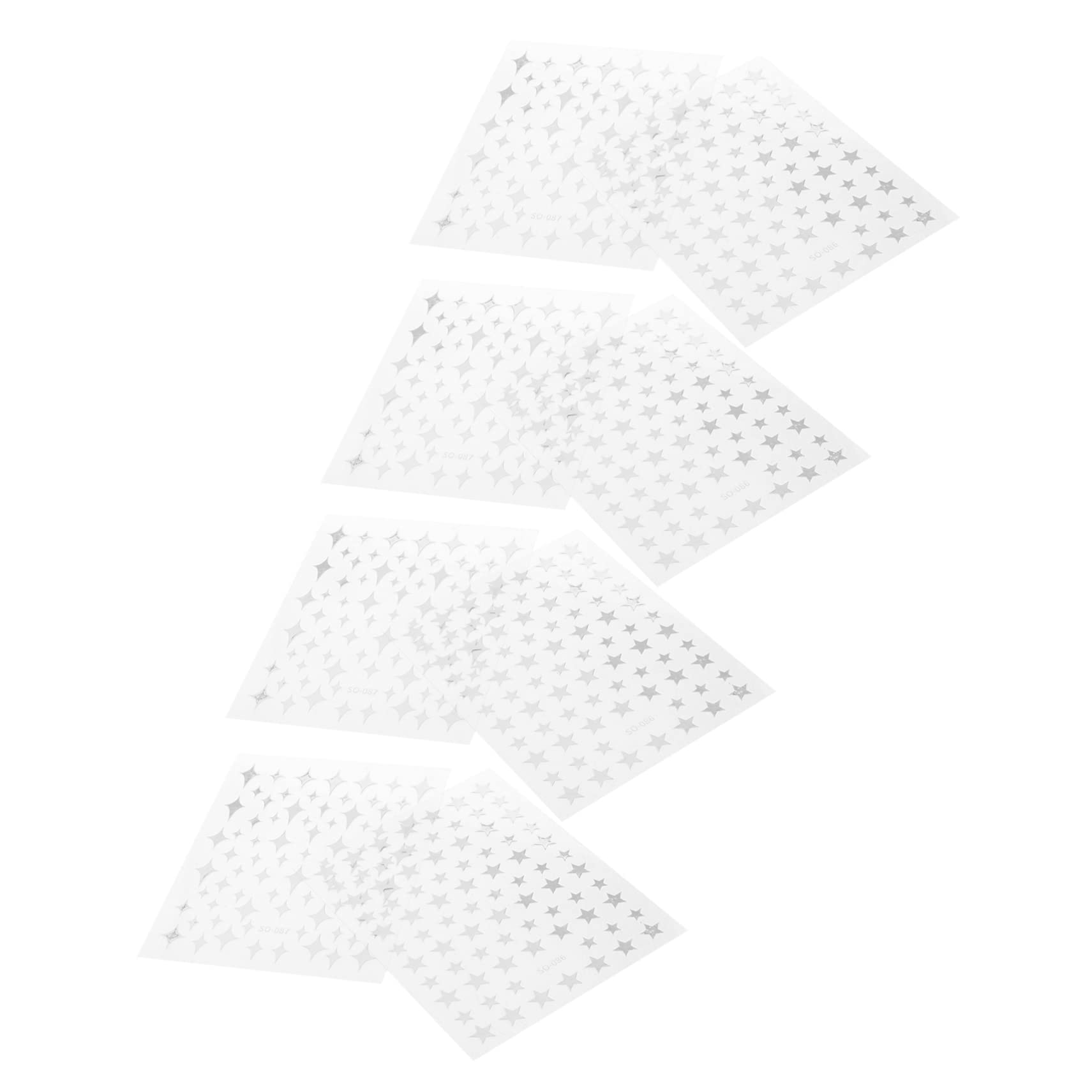 VALICLUD 5 Set Adesivi Per Unghie E Decorazioni Chic Per Nail Art Facili Applicare Per Manicure Casa E Salone 8 Fogli*5