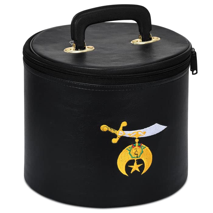 Bricks Masons Shriners Fez Case - Black Synthetic Leather