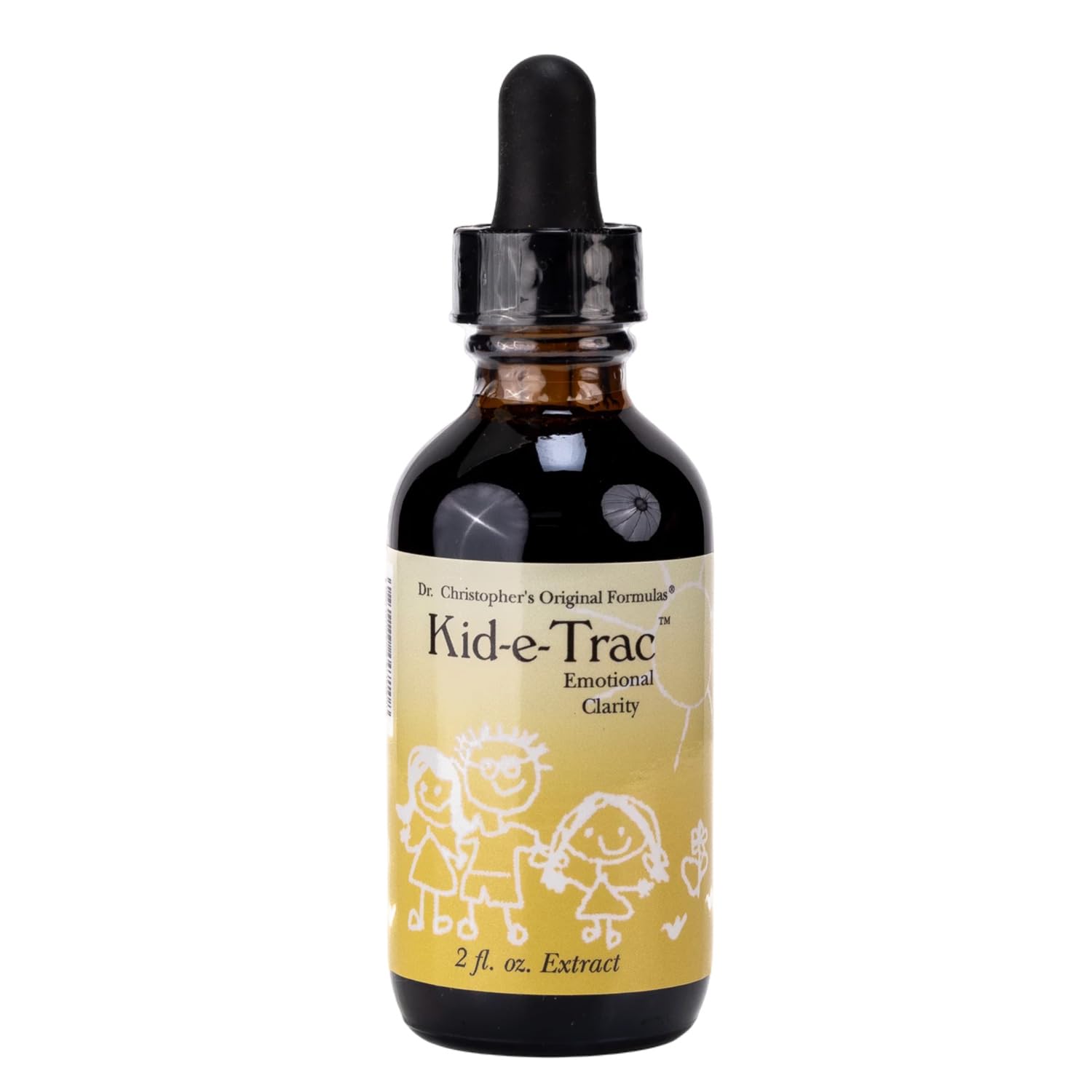 Christopher's Original Formulas Organic Kid-e-Trac Extract Liquid, Alcohol Free Children’s Formula, Supports Mental & Emotional Clarity, Brain Function & Calming, 2 oz