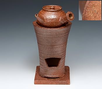 煎茶道具　ボーフラ　湯沸かし　平安　春峰　茶道具　涼炉　京焼　煎茶器 平安春峰造白泥横手湯沸】 京焼煎茶道具茶器涼炉