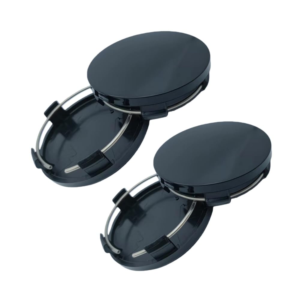 JXQJXR 4 Pcs 60mm Alloy Wheel Centre Caps for Toyota Proace Verso Facelift 2024-2030 Kleinbus, Black ABS Plastic Secure Clip Fit Waterproof Replacement Hub Covers