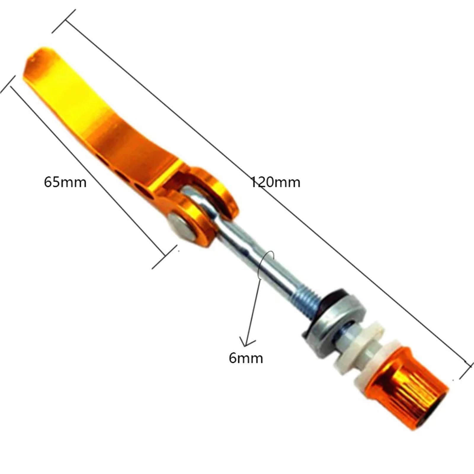 Vite a sgancio rapido per morsetto sedile 5 Pezzi Mountain Bike Tool MTB Bicicletta Tubo Sella Morsetto Vite Leva Di Sgancio Rapido Ciclismo Bici Da Strada Universale(5pcs Gold)
