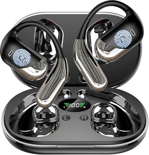 オープンイヤーイヤホン bluetooth 6.1 ワイヤレス イヤホン 耳掛け式【2026革新版AI翻訳イヤホン 同時通訳】 198言語リアルタイム双方向翻訳 骨伝導イヤホンType-C 急速充電 60時間再生 マイク付き iPhone/Android/Pad適用 ランニング/スポーツ/通勤/会議の商品画像（Amazon）