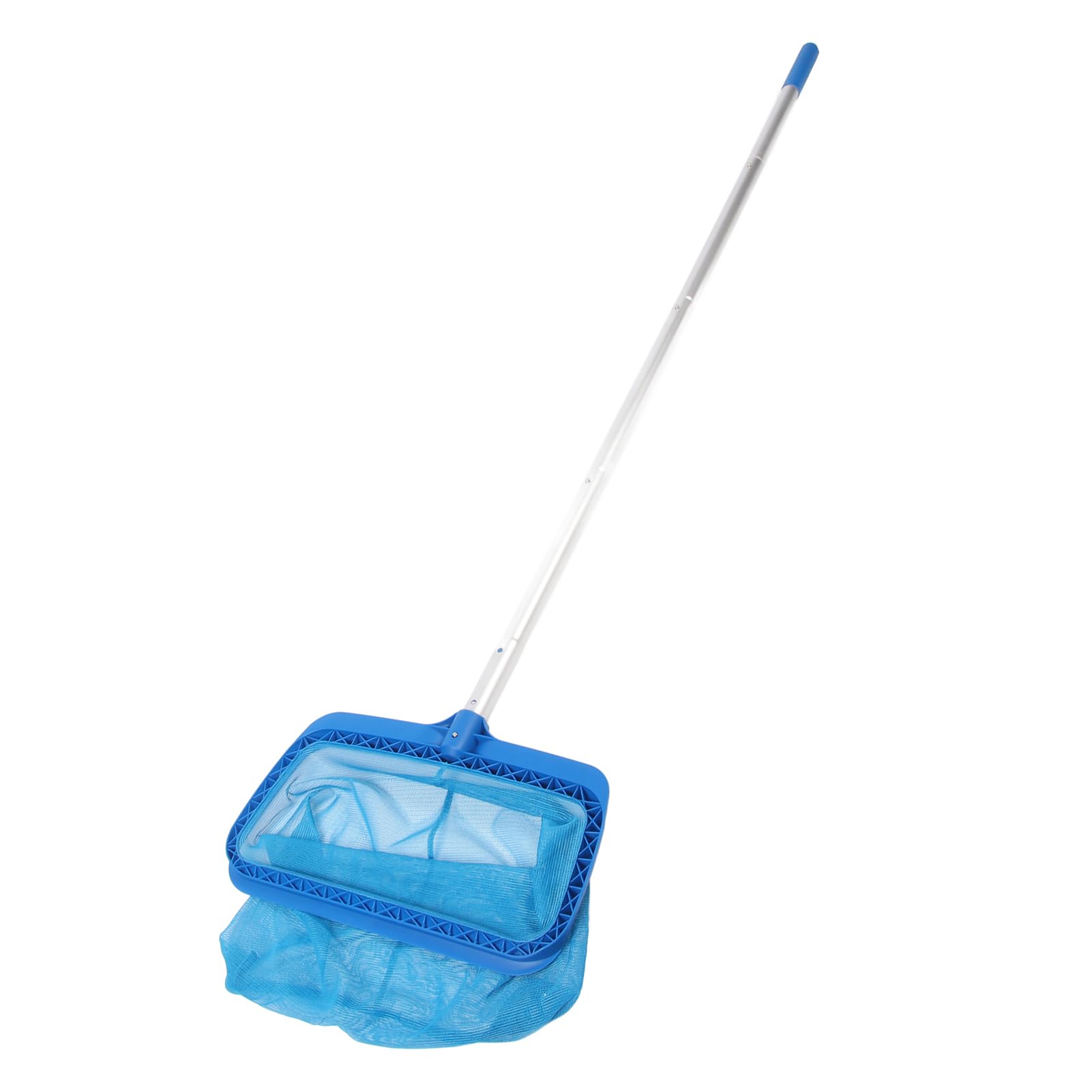 Professional Pool Skimmer Net with 4-Pole Extension System, Fine Mesh Leaf Collector for Swimming Pools, Hot Tubs, Spas and Fountains
